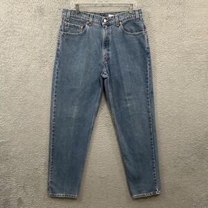 Vintage Levis Jeans Mens 36x32 Blue Denim 550 Relaxed Fit American Work Wear 90s